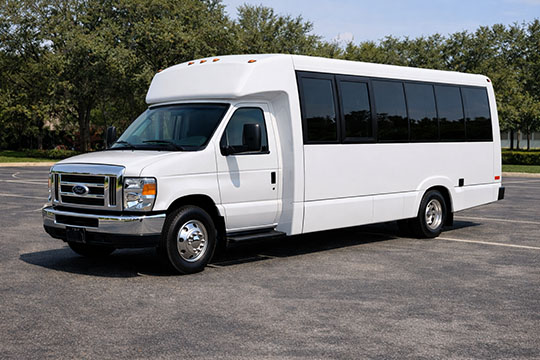 18-passenger minibus available for charter in Beaumont, TX